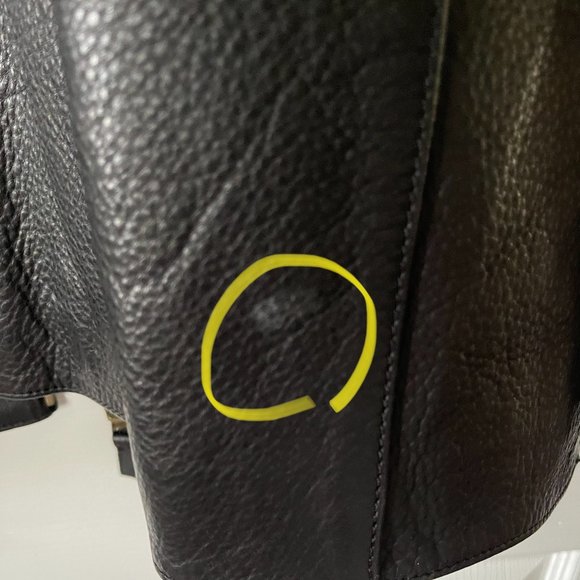 Marc New York Men's Black Leather Jacket Size L - Picture 4 of 9